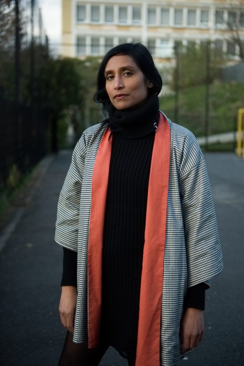 kimono réversible laine coton